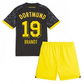 Lacne Dětský Futbalové dres Borussia Dortmund Julian Brandt #19 2023-24 Krátky Rukáv - Preč (+ trenírky)